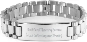 I Don't Need Therapy. Ladder Bracelet, Leaf Collecting and Pressing Present From Friends, Useful Engraved Bracelet For Men Women, Friendship, Gift, Jewellery, Friendship bracelet