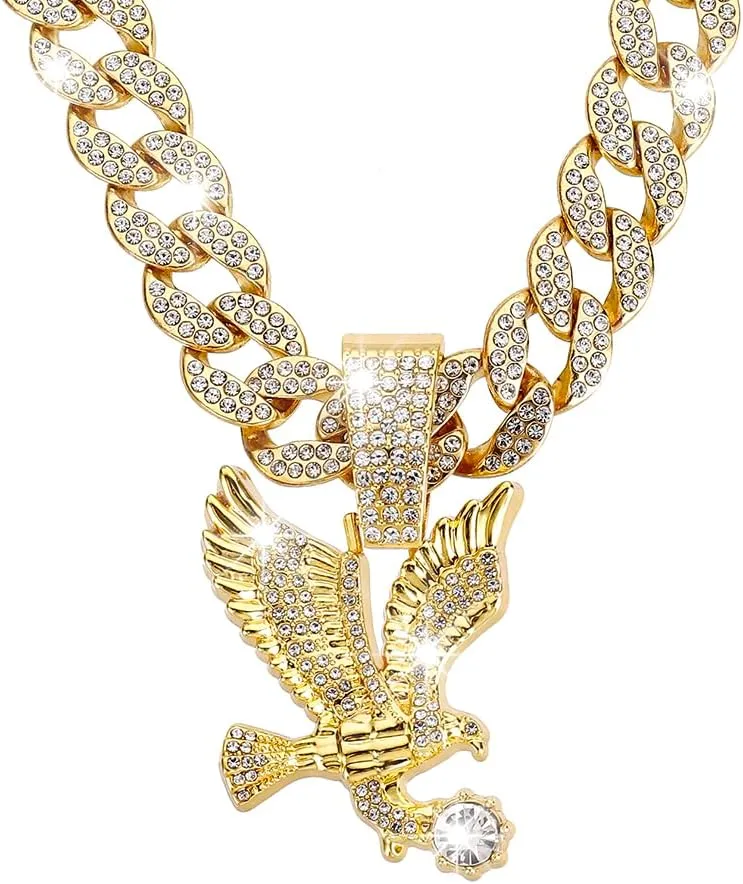 Ice Out Chain for Men Premium Zircon Stones Hypoallergenic Durable Hip-Hop Streetwear Chain Necklace Men