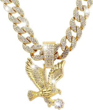 Ice Out Chain for Men Premium Zircon Stones Hypoallergenic Durable Hip-Hop Streetwear Chain Necklace Men