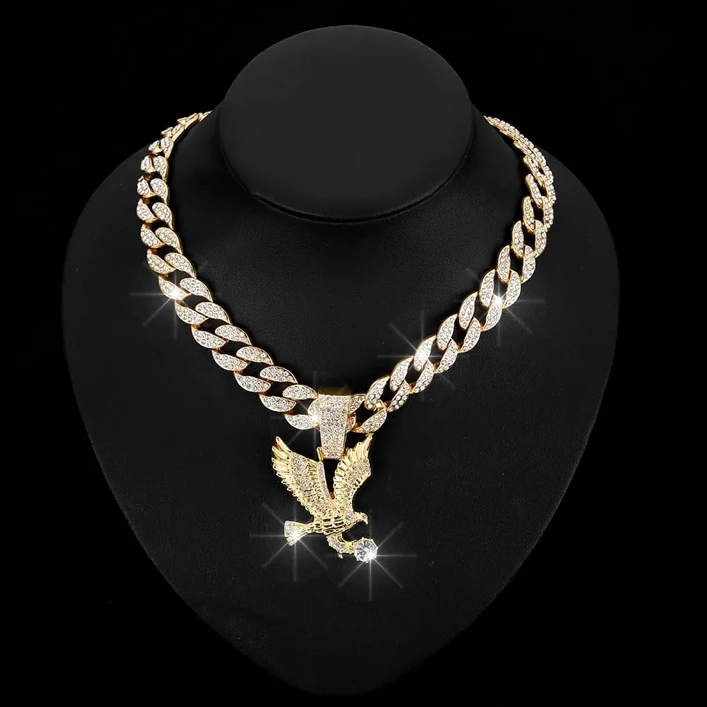 Ice Out Chain for Men Premium Zircon Stones Hypoallergenic Durable Hip-Hop Streetwear Chain Necklace Men