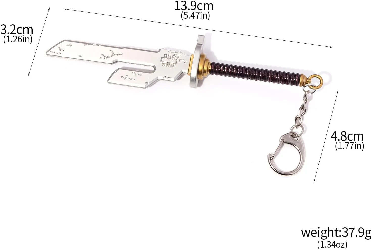 Inverted Spear of Heaven cursed tool keychain for jjk anime toji cosplay keychain Props holiday for fans