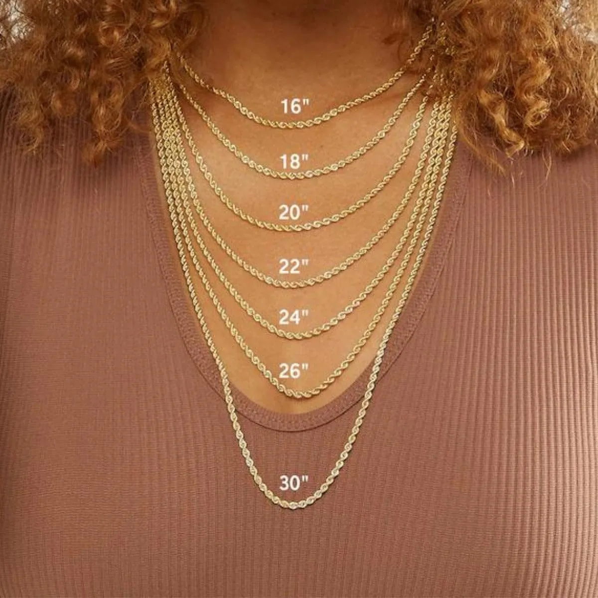 Italian Real 10K Solid Yellow Gold Rope Chain Necklace for Men & Women Radiant Diamond Cut with Lobster Claw Clasp 10K Real Gold Jewelry (1.5mm, 2mm, 2.5mm, 3mm, 3.5mm, 4mm)