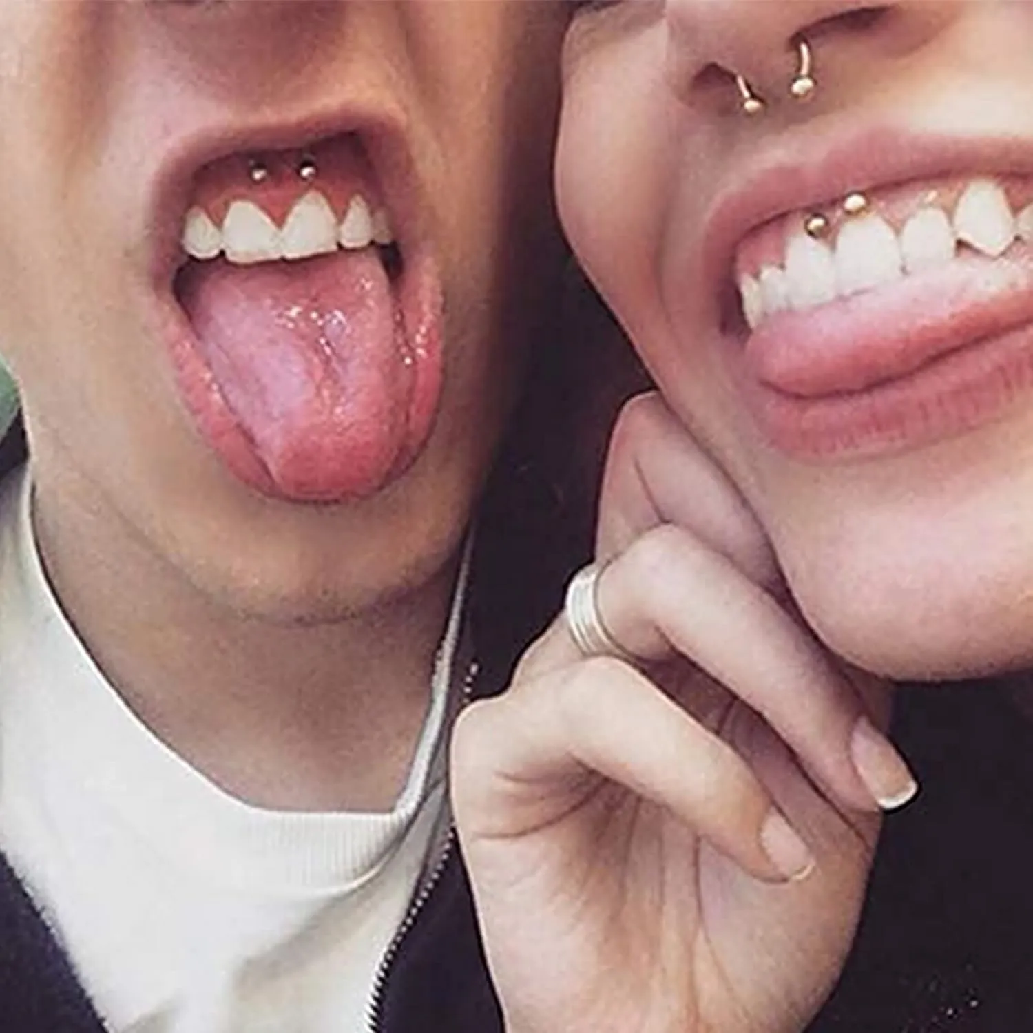 Jstyle 16g Septum Rings for Women Men, Implant Grade G23 Titanium Septum Ring, Internally Threaded Horseshoe Hoop Helix Daith Cartilage Tragus Earrings, Circular Barbell Piercing Jewelry