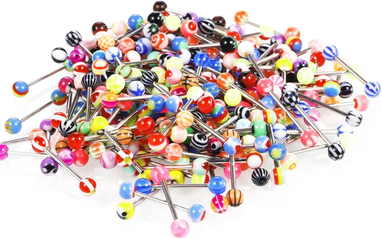 KIFEDSLJ Acrylic Belly Rings & Bars - Stainless Steel Navel Piercing Jewelry