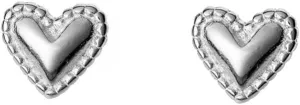 Kokoma Tiny Heart Stud Earrings 925 Sterling Silver for Women Girls Hypoallergenic 20g Mini Love Heart Cartilage Earrings Tragus Piercing Studs for Sensitive Ears