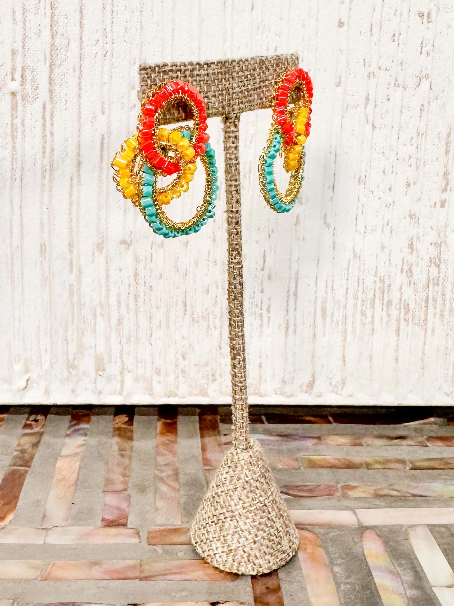 Leah Trio Earrings, Summer Vibe Mix