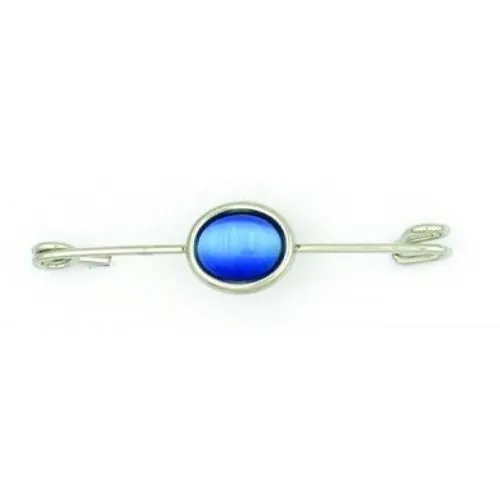 Light Sapphire Cat Eye Stock Pin