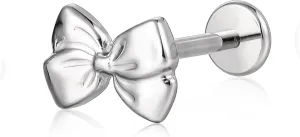 limerencia F136 Titanium Hypoallergenic Piercing Jewelry 18G 6mm 8mm 10mm Flat Back Internally Threaded Implant Grade Climber Stud Crawler Earrings For Cartilage,Tragus,Helix,Conch,Nose,Lip(1pc)