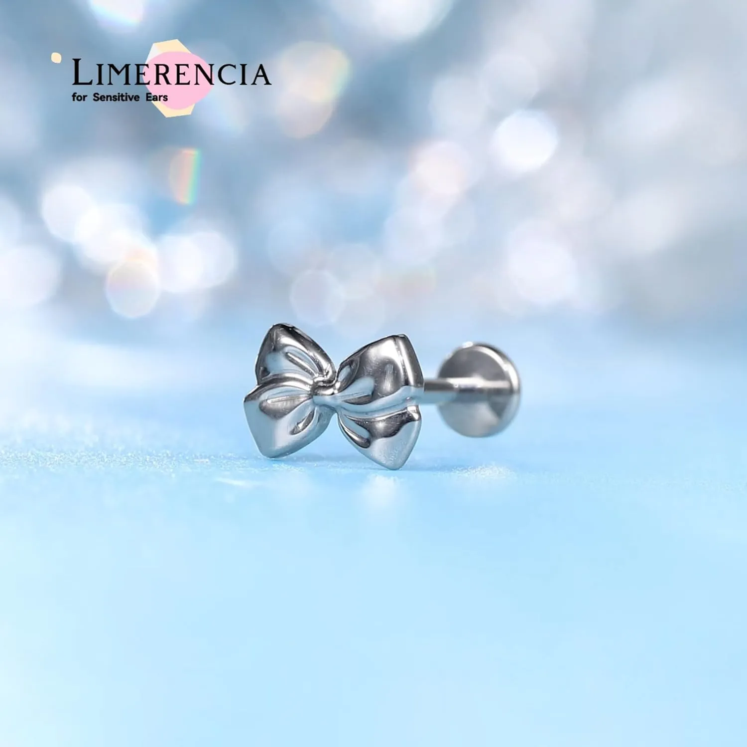 limerencia F136 Titanium Hypoallergenic Piercing Jewelry 18G 6mm 8mm 10mm Flat Back Internally Threaded Implant Grade Climber Stud Crawler Earrings For Cartilage,Tragus,Helix,Conch,Nose,Lip(1pc)