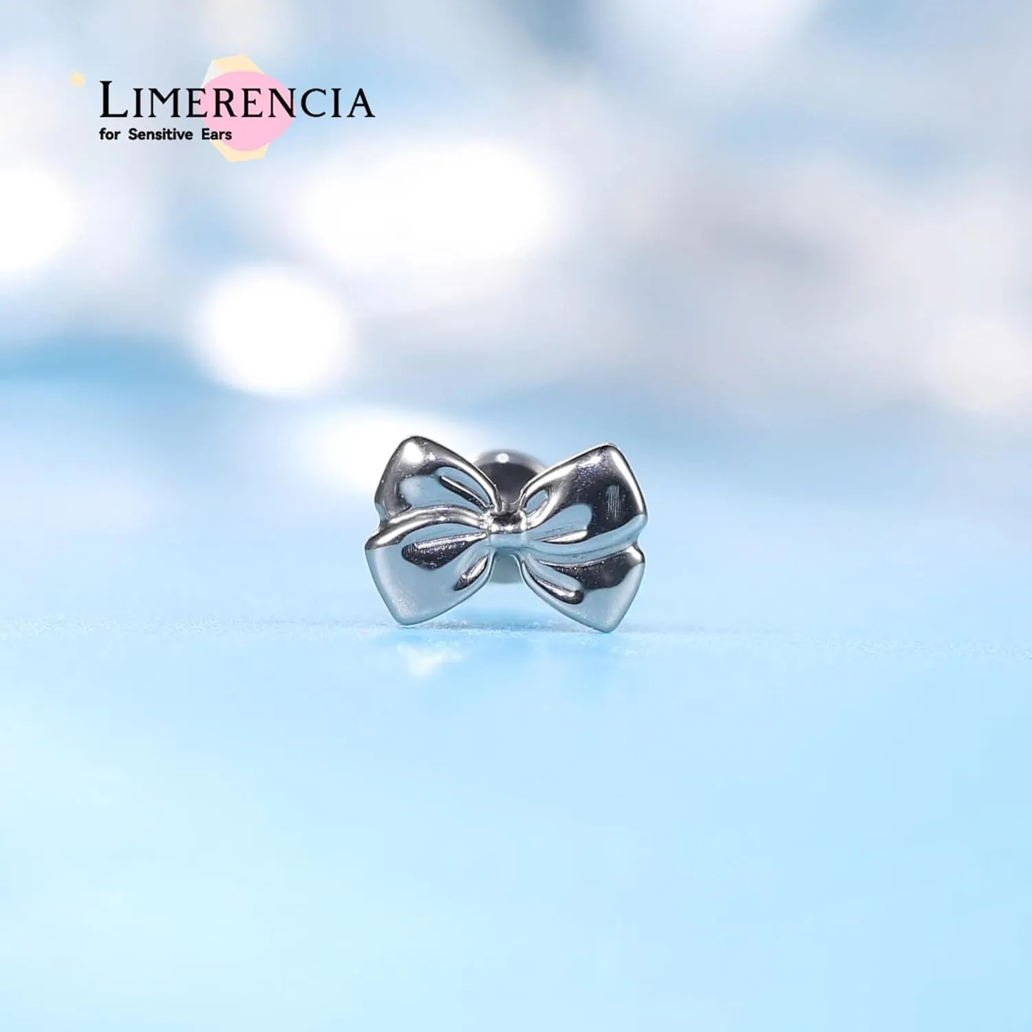 limerencia F136 Titanium Hypoallergenic Piercing Jewelry 18G 6mm 8mm 10mm Flat Back Internally Threaded Implant Grade Climber Stud Crawler Earrings For Cartilage,Tragus,Helix,Conch,Nose,Lip(1pc)