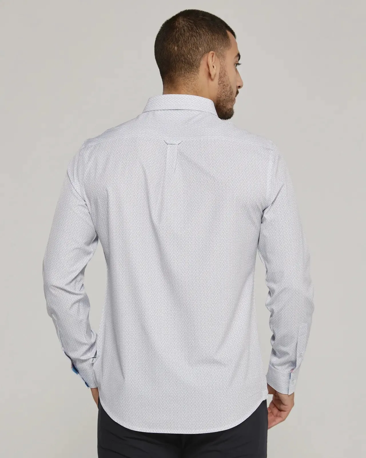Long sleeve William button down men shirt will