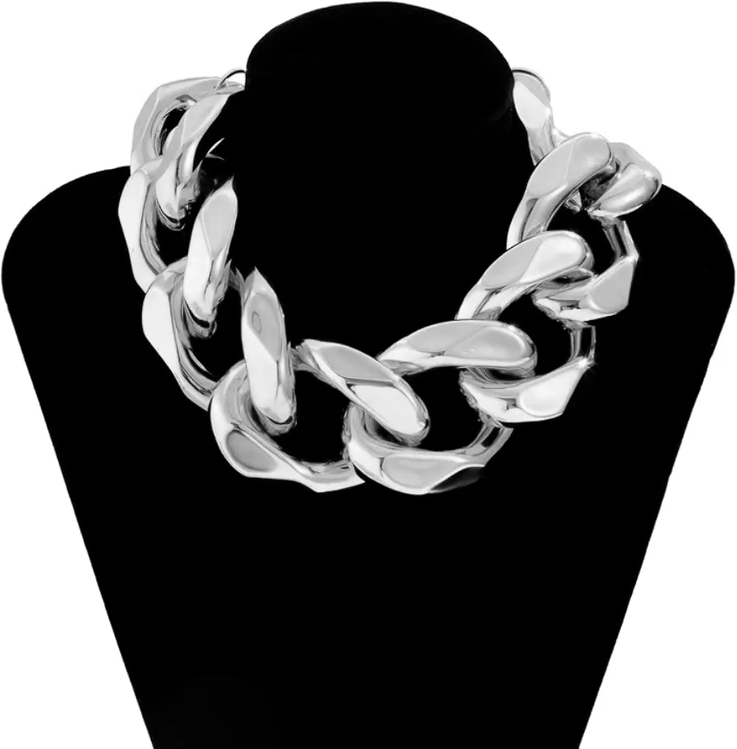 Long tiantian Chunky Gold Necklace Statement Necklace for Women's Jewelry Gold Chain Layered Toggle Clasp Necklaces Gifts