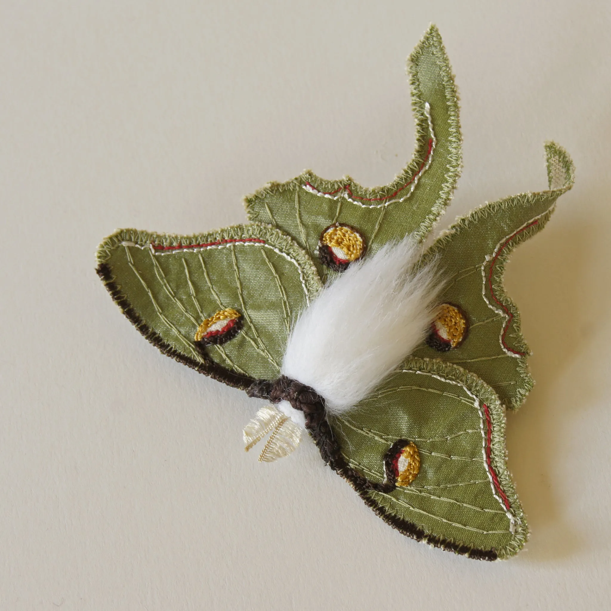 Luna Moth Brooch Entomology Jewelry Last one