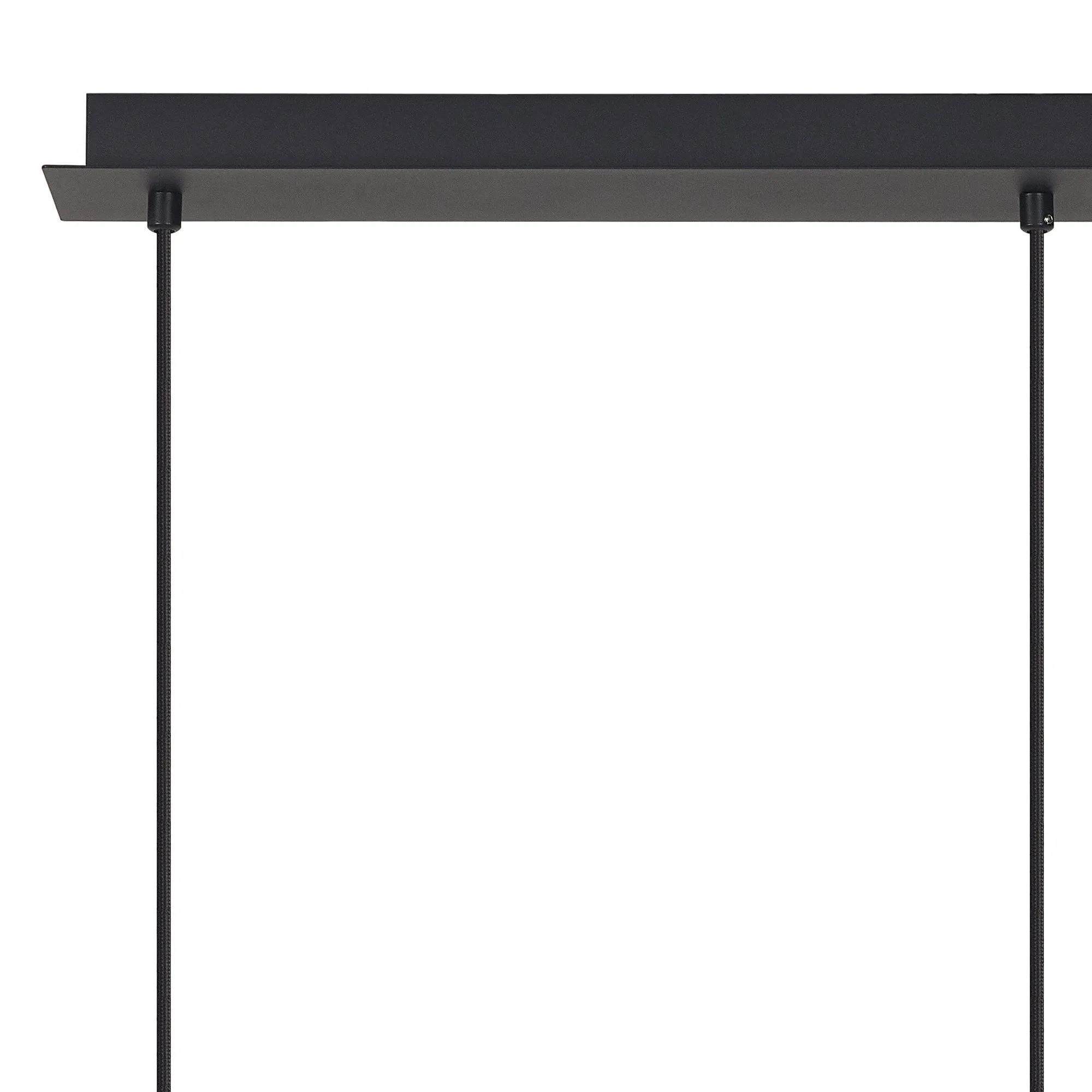 Mantra M7885 Tonic 3 Light Linear Pendant Copper/Black/Copper Glass