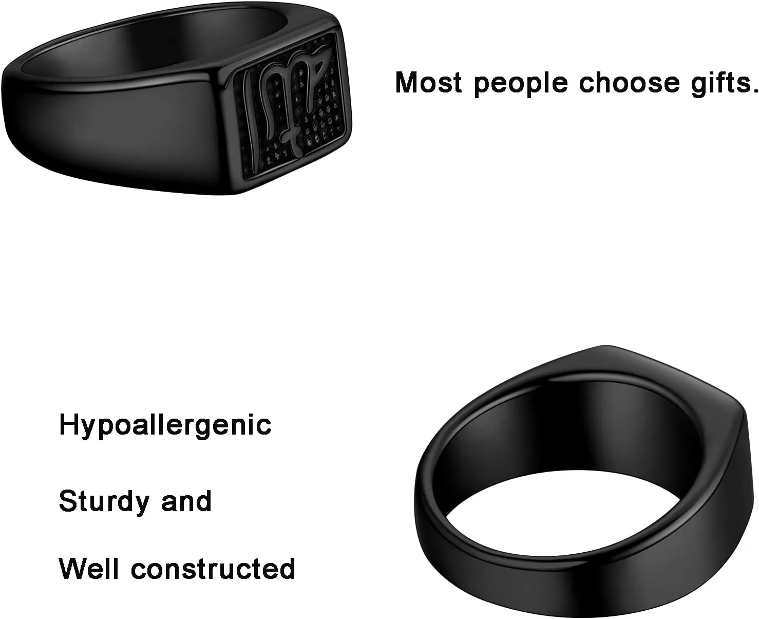 Men Religious Stainless Steel Ring - Eye of Horus Pentagram Pentacle Islam Muslim Allah Sigil of Lucifer Satanic Eye of Ra Egyptian Pharaoh Talisman Protection Seal of Satan Wicca Retro Signet Ring