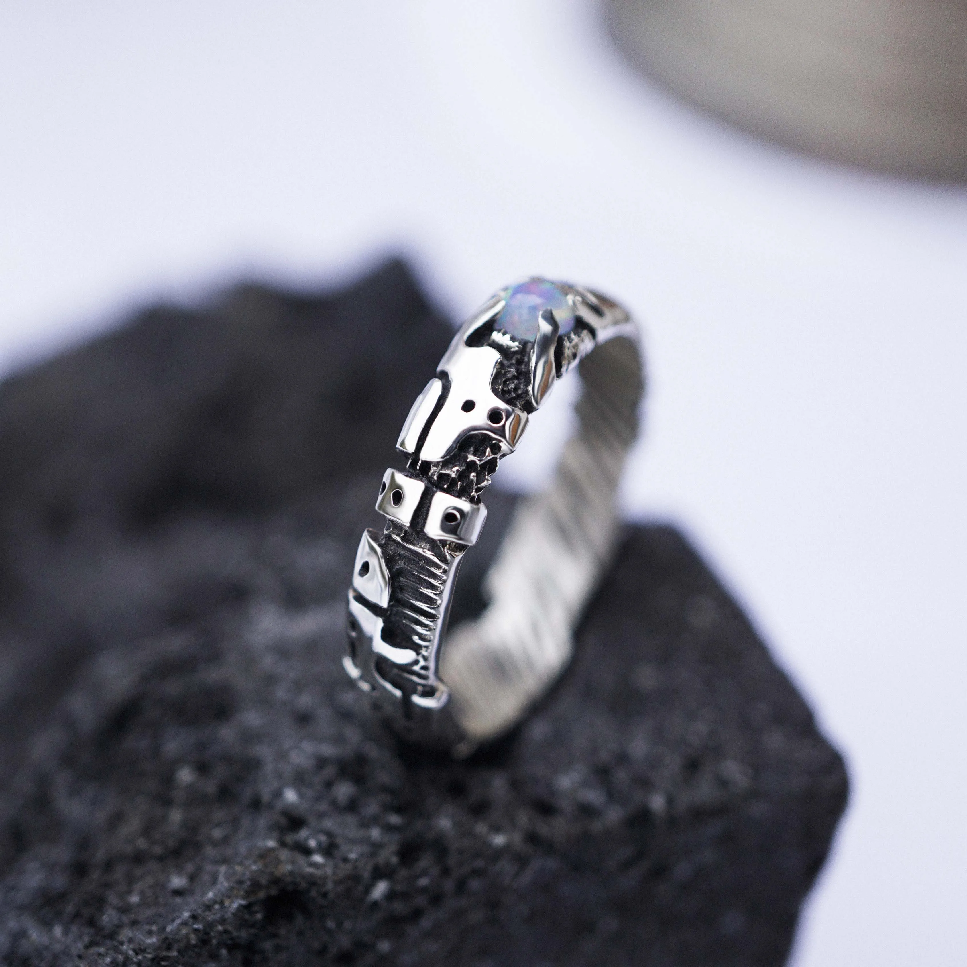 Mens Opal ring UNIT