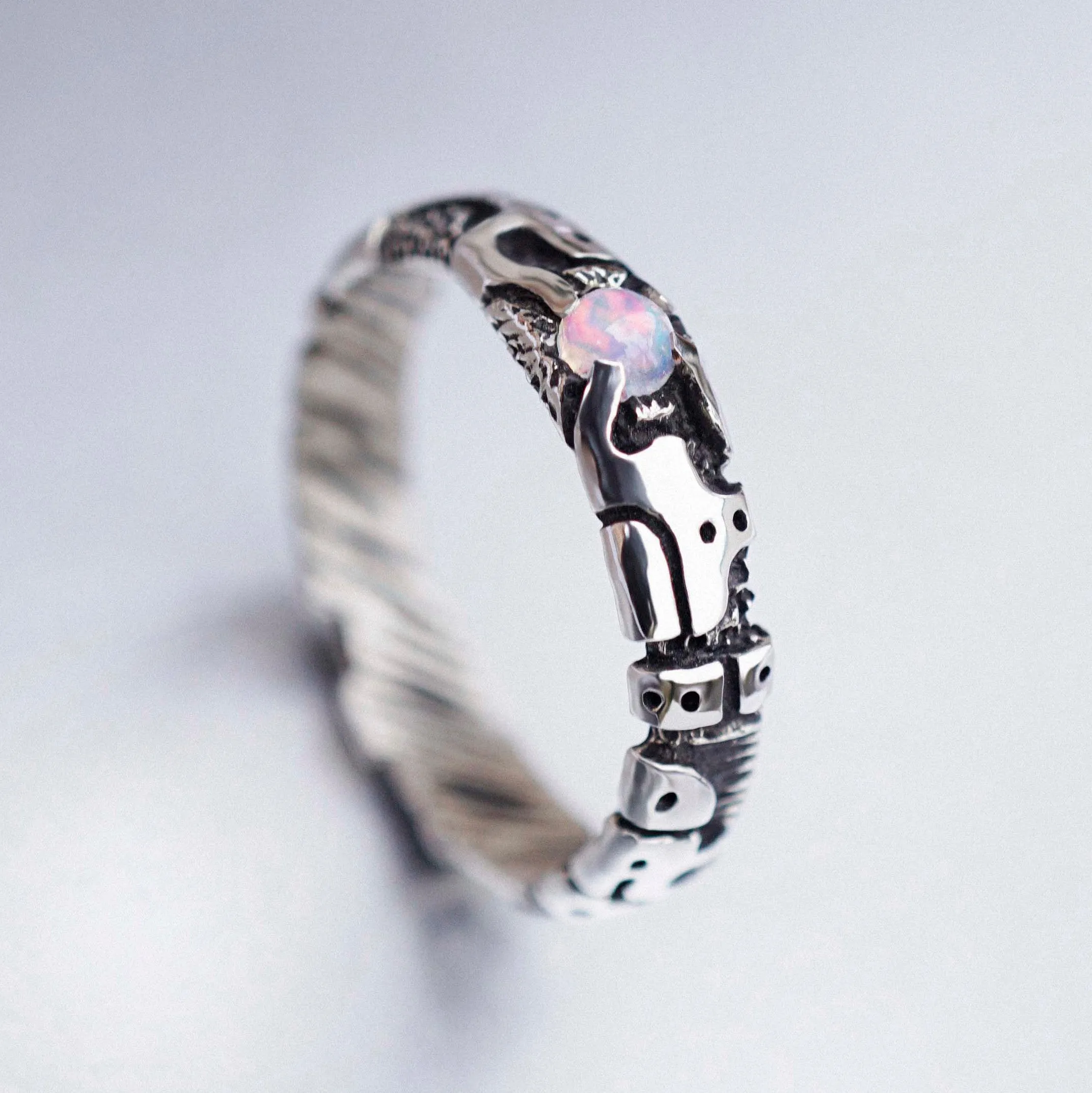 Mens Opal ring UNIT
