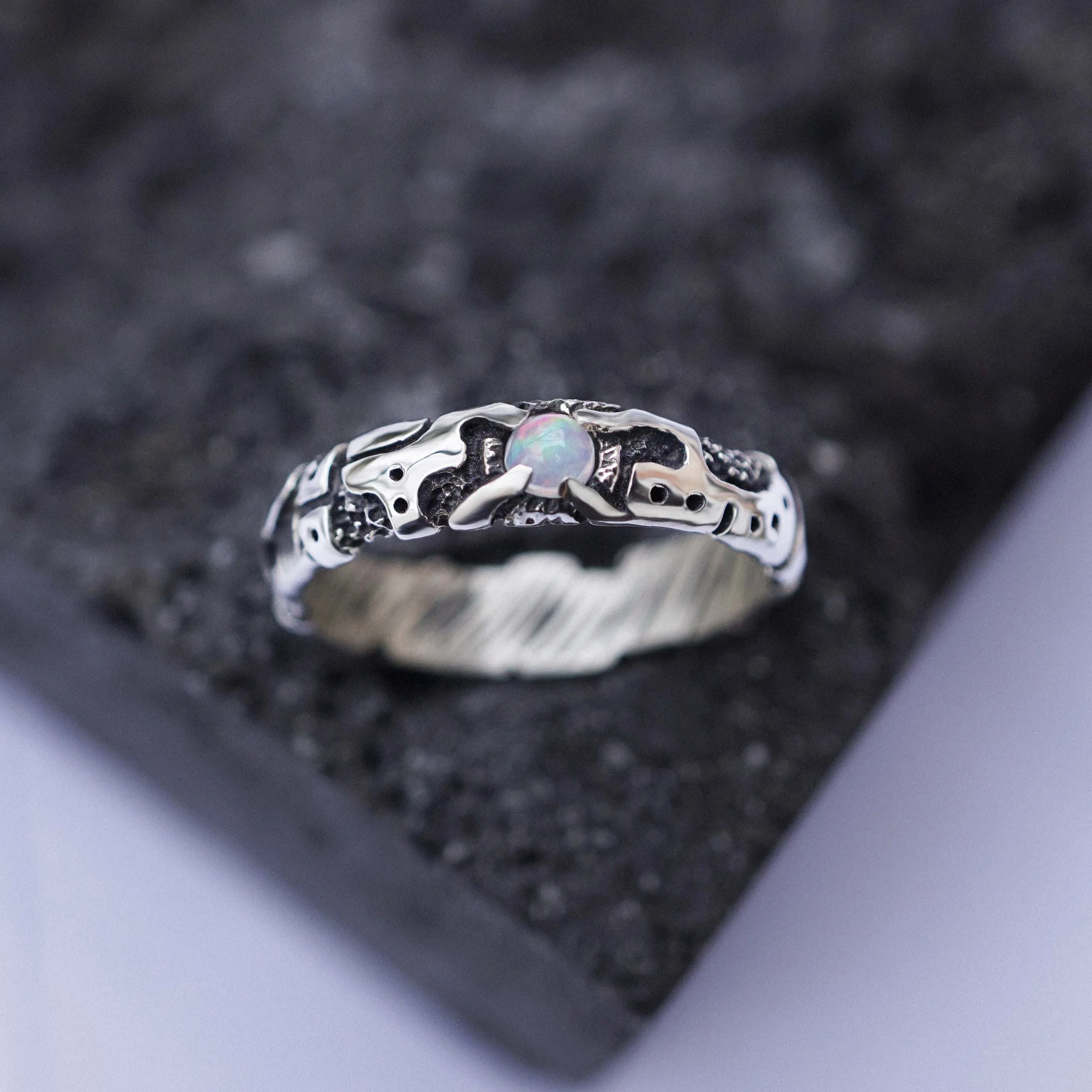 Mens Opal ring UNIT