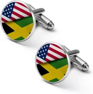 Men's Round Cuff Links, Funny Tuxedo Shirt Studs Cuff Links Accessories for Business Wedding Groomsmen