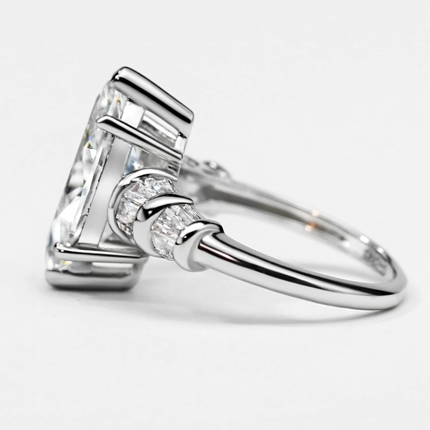 Michooyel S925 6ct Marquise Cut Cubic Zirconia Engagement Ring Wedding Promise Ring Sterling Silver Wedding Band For Women