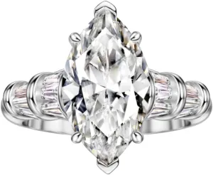 Michooyel S925 6ct Marquise Cut Cubic Zirconia Engagement Ring Wedding Promise Ring Sterling Silver Wedding Band For Women