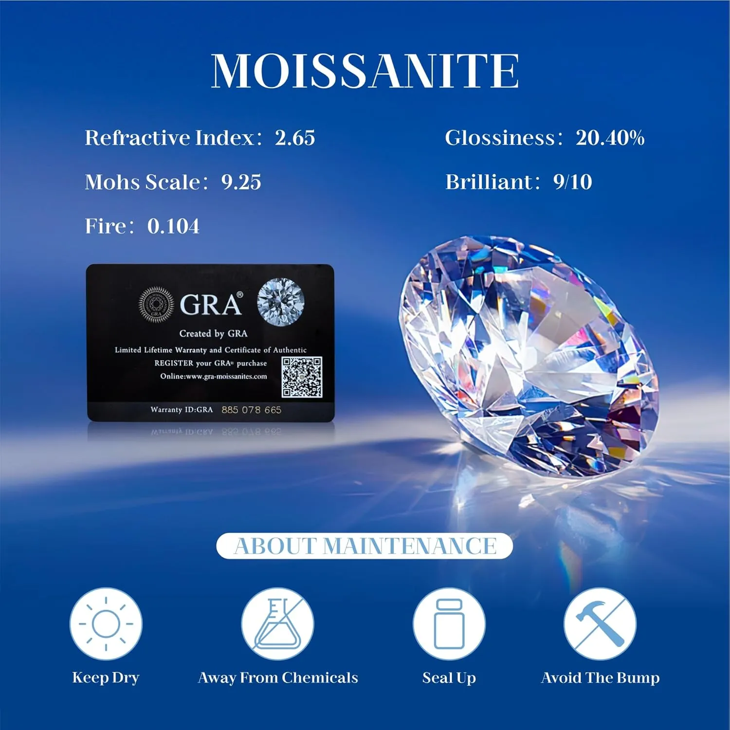 Moissanite 1-2CT Earrings for Women,18K White Gold Plated Silver,D Color VVS1 Ideal Cut,Gift for Mother/Wife/Girlfriend,with Certificate