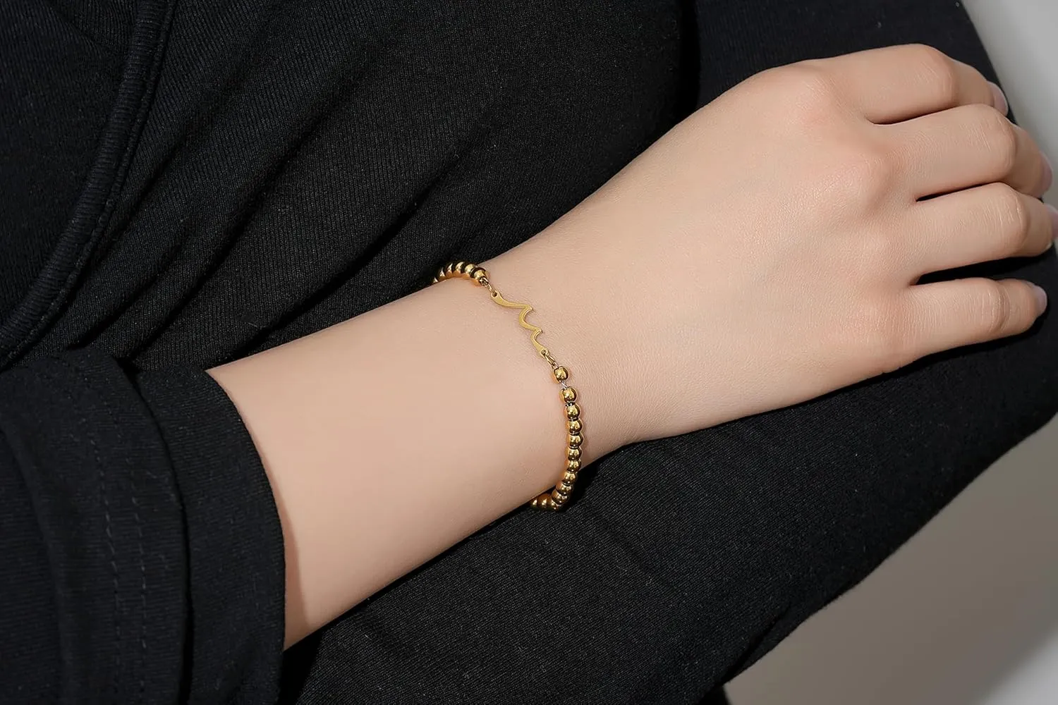 morniface Wave Bracelet for Best Friend Bestie Soul Sister Birthday Gifts, Daughter Bracelets, Mothers Day Gifts