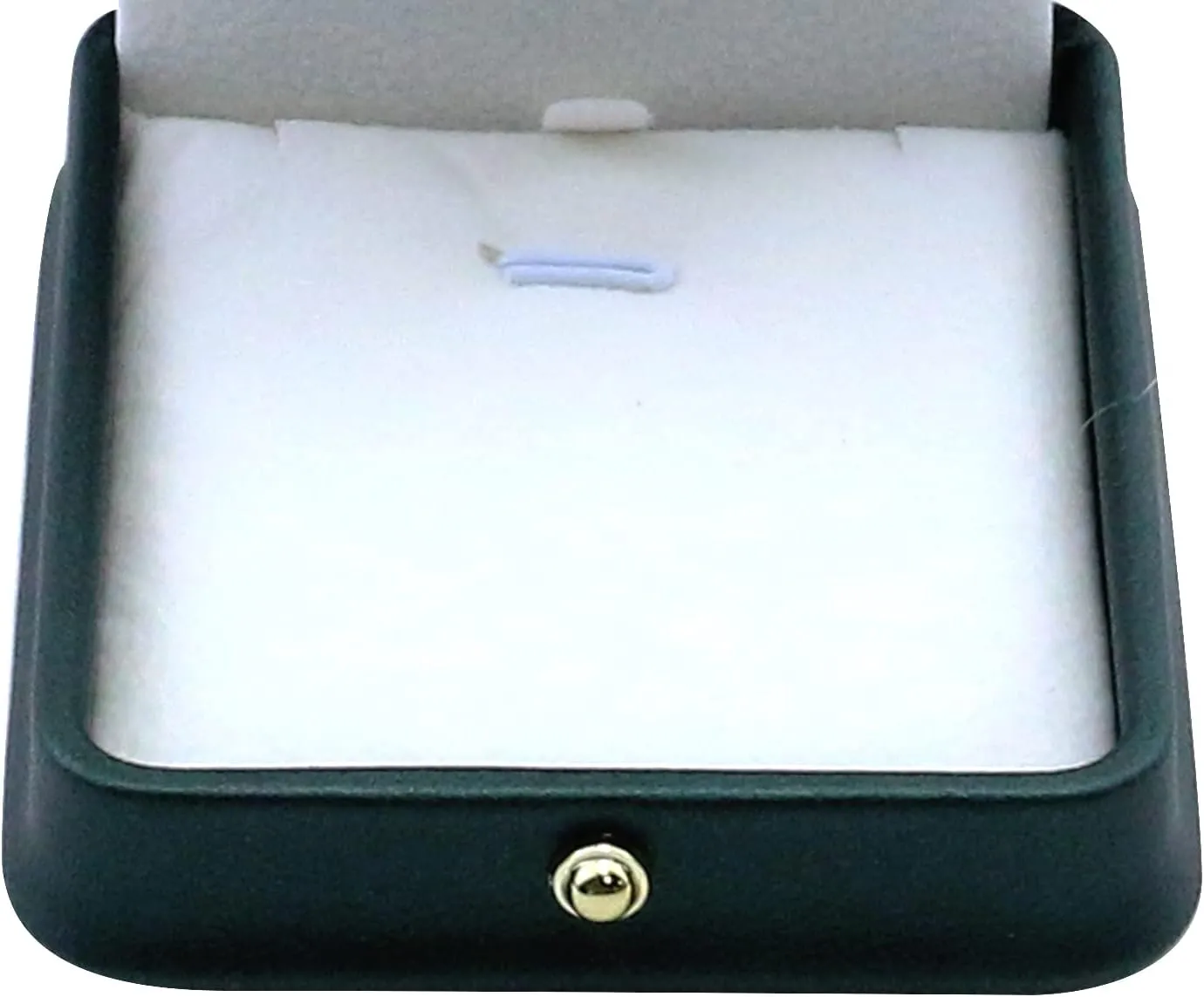MY MIRONEY PU Leather Pendant Box Velvet Interior Necklace Pendant Box Blackish Green Jewelry Gift Box Storage Case Organizer (2.83" x 3.31" x 1.57")