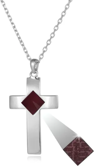 Nano Bible Gold Cross Necklace for Women with the Entire Holy KJV New Testament Engraving on Pendant, Religious Christian Jewelry Gift for Mothers Day, Birthday, Anniversary for Wife or Girlfriend