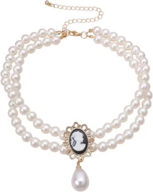 New 2026 Layered Short Imitation Pearl Choker Necklace For Women White Beads Necklaces Wedding Jewelry On Neck Lady Collar Decoration Luxury Trendy Best Gift