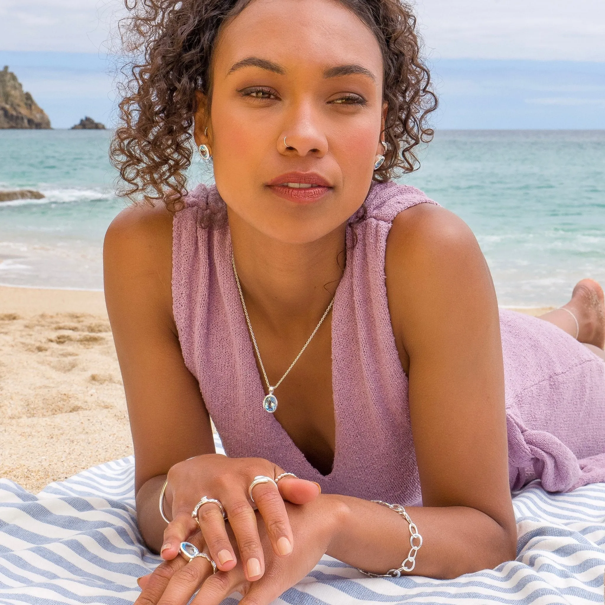 Ocean Soul Topaz Pendant