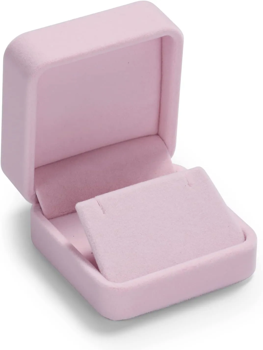 Oirlv Premium Velvet Earring Gift Box Pink Jewelry Storage Case Showcase Display