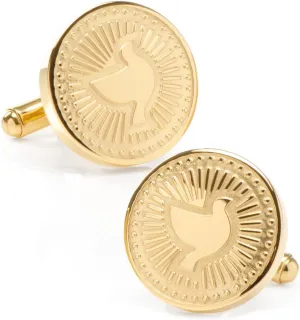 Ox & Bull Trading Company Gold Dove Radial Cufflinks
