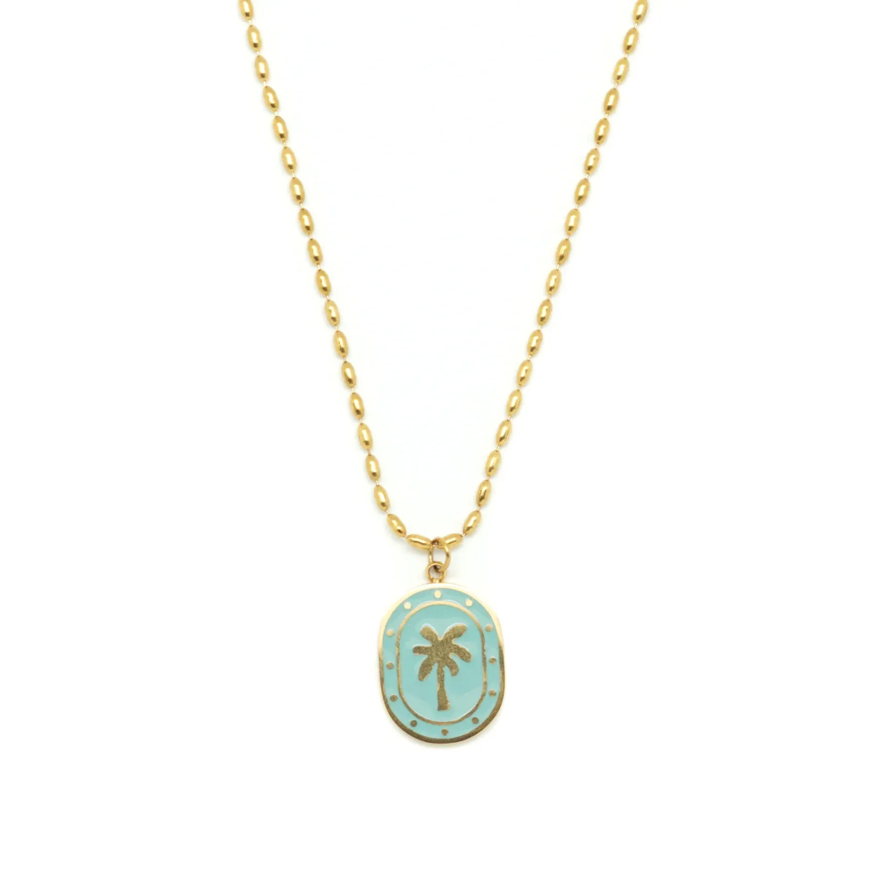 Palm Token Necklace~ Salty Babes by Salty Cali