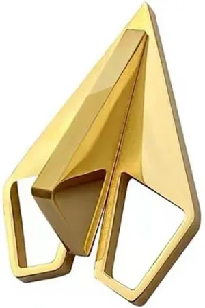Paper Airplane Lapel Brooch Pin Stainless Steel Origami Plane Aircraft Collar Pins Clip Sweater Hat Coat Jackets Backpack Suit Accessories Brooches Pins Minimalist Jewelry Gifts for Women Men Girls