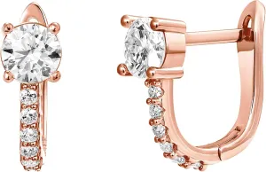 PAVOI 14K Gold Plated 925 Sterling Silver Post Cubic Zirconia Huggie Earrings | Small Gold Hoop Earrings for Women | CZ Stud Cuff Earring
