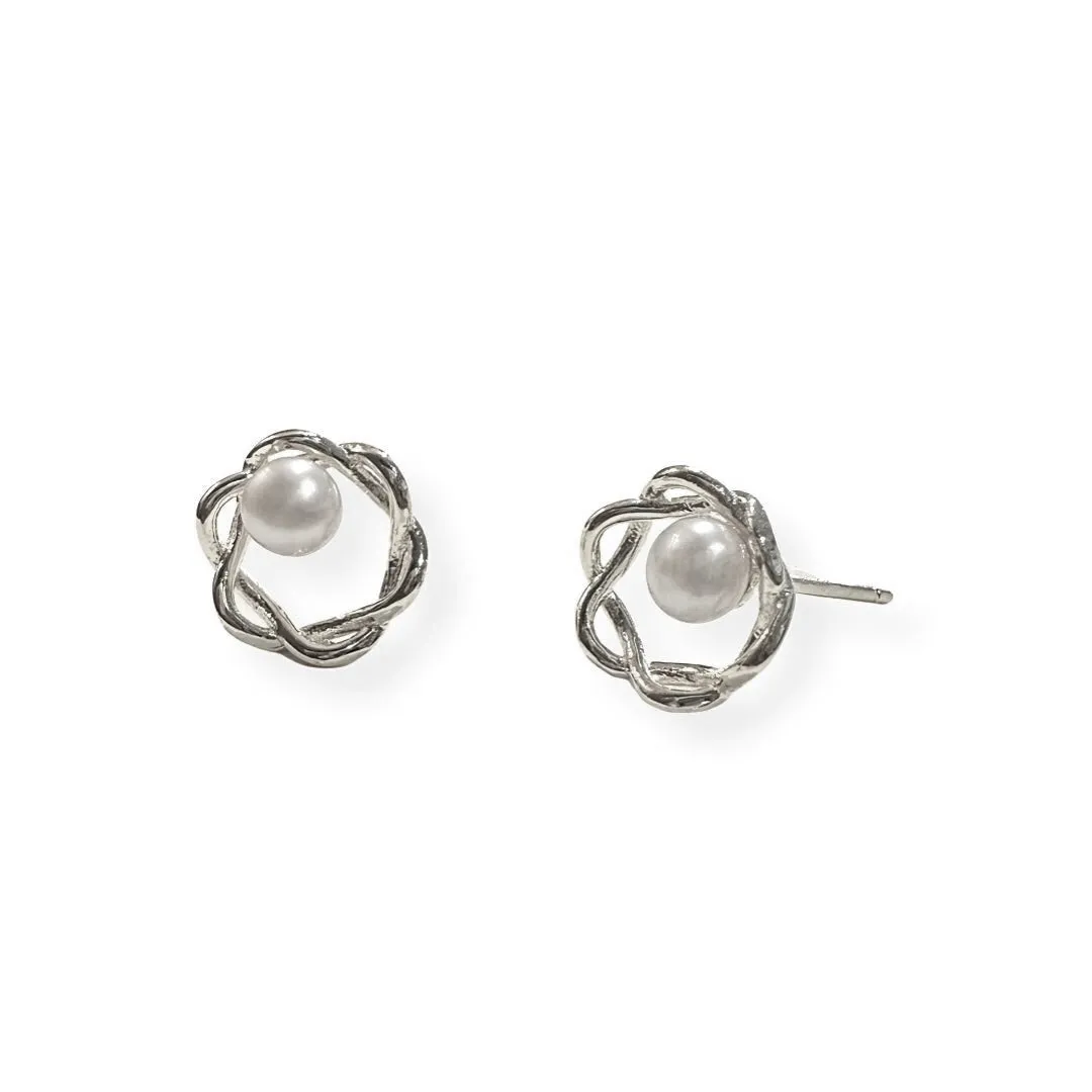 Pearl Twist Studs