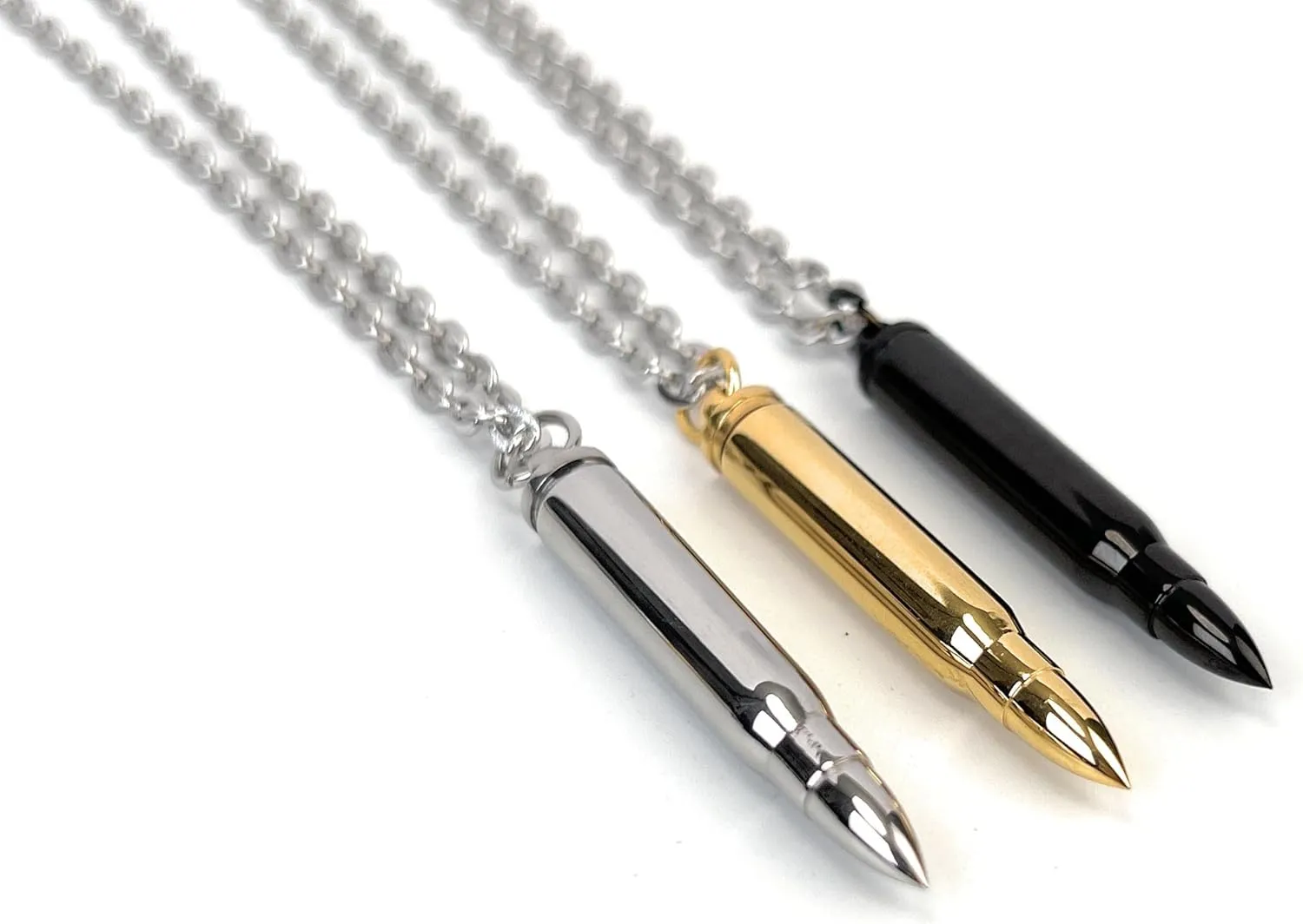 Pendant Necklace for Men Multicolored Stainless Steel Pendant Jewelry Gift for Men Women Couple