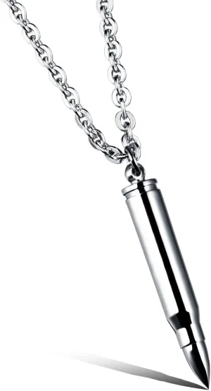 Pendant Necklace for Men Multicolored Stainless Steel Pendant Jewelry Gift for Men Women Couple