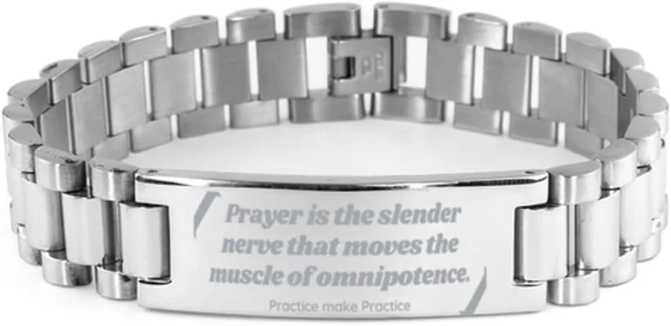 Prayer Training Ladder Bracelet, Fitness, Workout, Healthy Men, Gym, Muscle | Life Quotes, Positive Thinking, Growth Mindset Idea, Inspiration, Supporting | Christmas for Him,