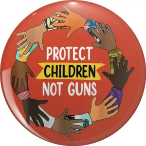 Protect Children Not Guns Wear Orange Day Pin Lapel Pin Cute Brooch Pins Badges 0.75"
