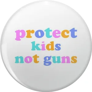 protect kids not guns (multicolored cooper) Pin Lapel Pin Cute Brooch Pins Badges 0.75"