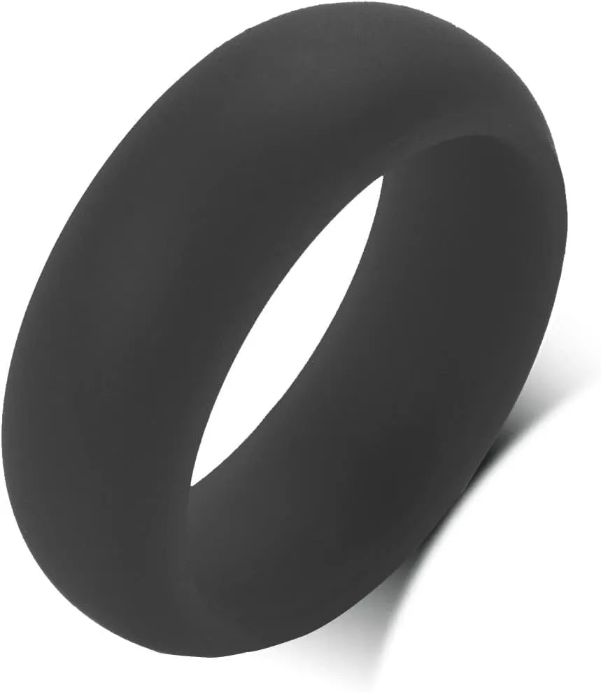 QINGDUO 8MM Inspirational Ring Christian Jesus Formee Cross Symbols Ring Customize Comfort Fit Domed Stackable Knuckle Band Rings Inspirational Faith Cross Ring Christian Religious Confirmation Gift