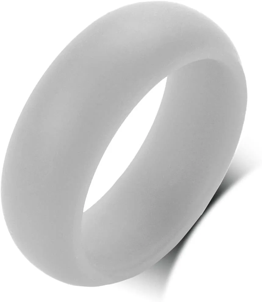 QINGDUO 8MM Inspirational Ring Christian Jesus Formee Cross Symbols Ring Customize Comfort Fit Domed Stackable Knuckle Band Rings Inspirational Faith Cross Ring Christian Religious Confirmation Gift