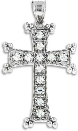 Religious Jewelry Sterling Silver Armenian Cross Pendant
