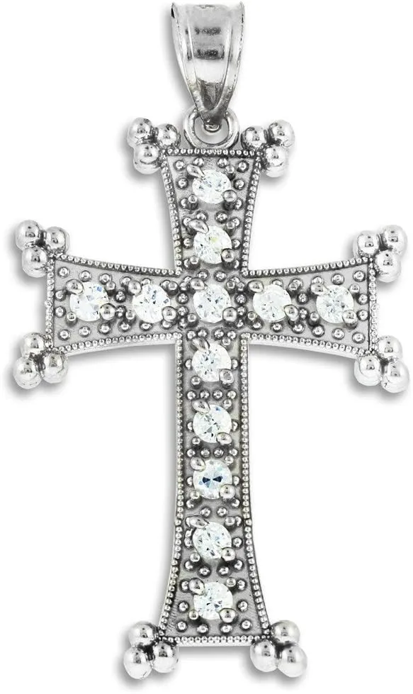 Religious Jewelry Sterling Silver Armenian Cross Pendant
