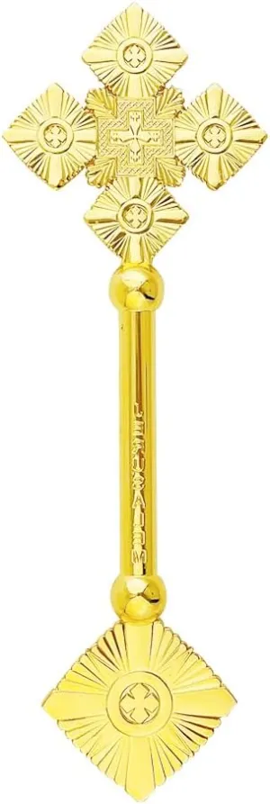 RZRHMUHN Orthodox Cross Hand-held Orthodox Cross Religious Orthodox Prayer Jewelry for Men Women