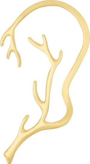Sacina Gold-tone Tree Branches Ear Cuffs, Cartilage Ear Cuff Earrings for Women, Christmas Jewelry Gifts for Women