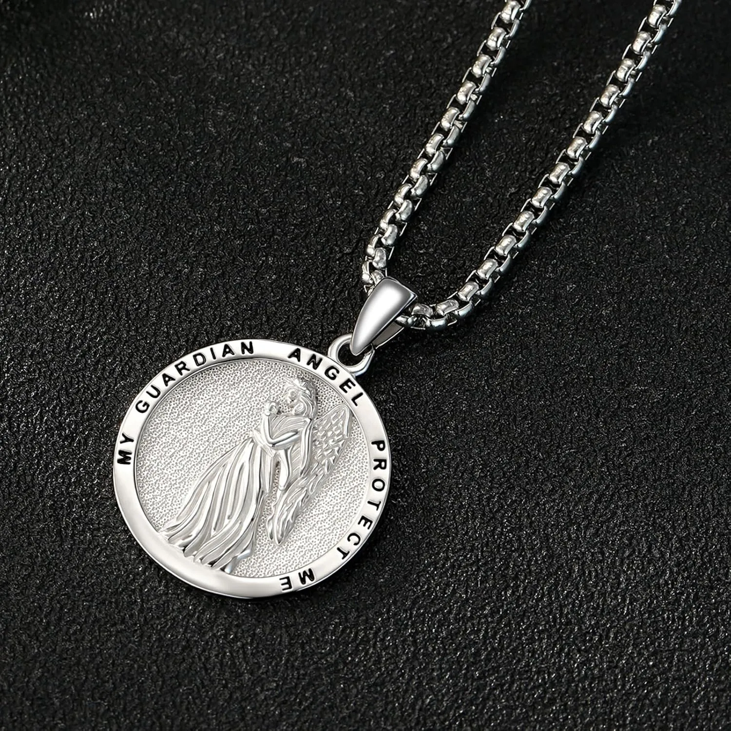 Saint Michael/St Joseph/Virgin Mary Necklace 925 Sterling Silver Patron Saint Medals Amulet Necklace Protection Jewelry Religious Gifts for Men Women