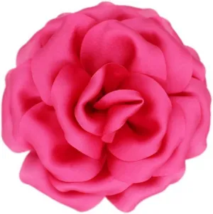 Satin Fabric Rose Flower Brooches Pins for Women Elegant 3D Large Camellia Flowers Floral Lapel Pins for Valentines Day Wedding Bridal Prom Banquet Party Dress Suit Clothes Accessories